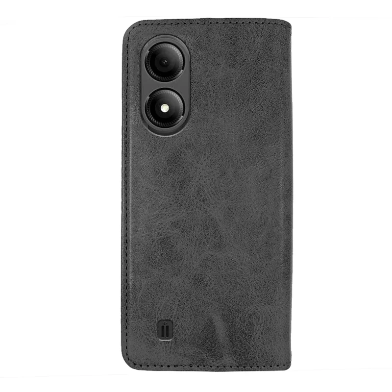 Capa Livro Apokin para ZTE Blade A33S com Porta-Cartões em Pele Sintética Preto - Imagem 6