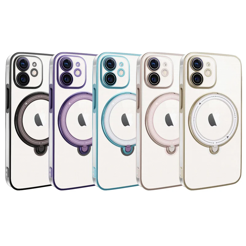 Capa Apokin com Anel e MagSafe para iPhone 12 Pro Preto - Imagem 1