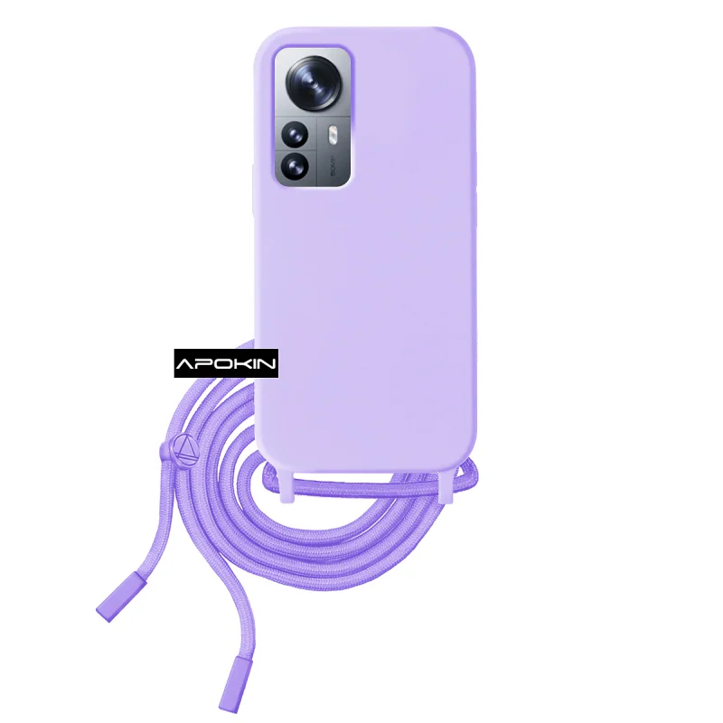 Capa Apokin para Xiaomi 12 / 12X Suave com Cordão Preto - Imagem 4