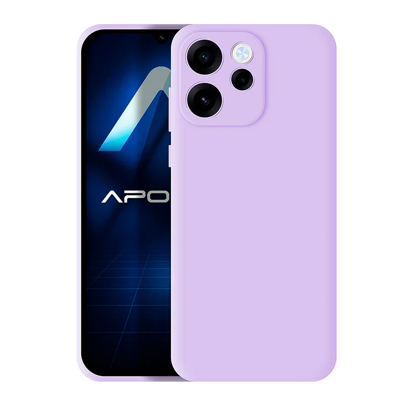 Capa Apokin para Oppo Reno 15F Silicone Suave Lilás - Imagem 4