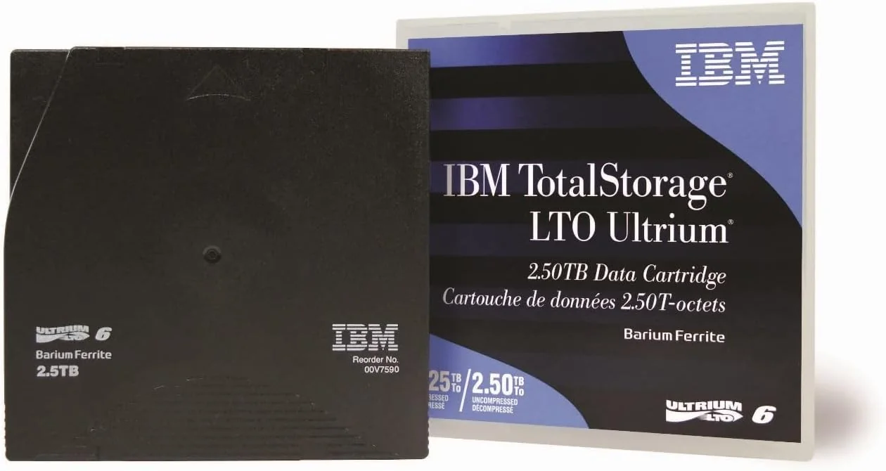Cassete de Fita IBM Ultrium LTO-6 BaFe 2,5TB Nativa / 6,25TB Comprimida