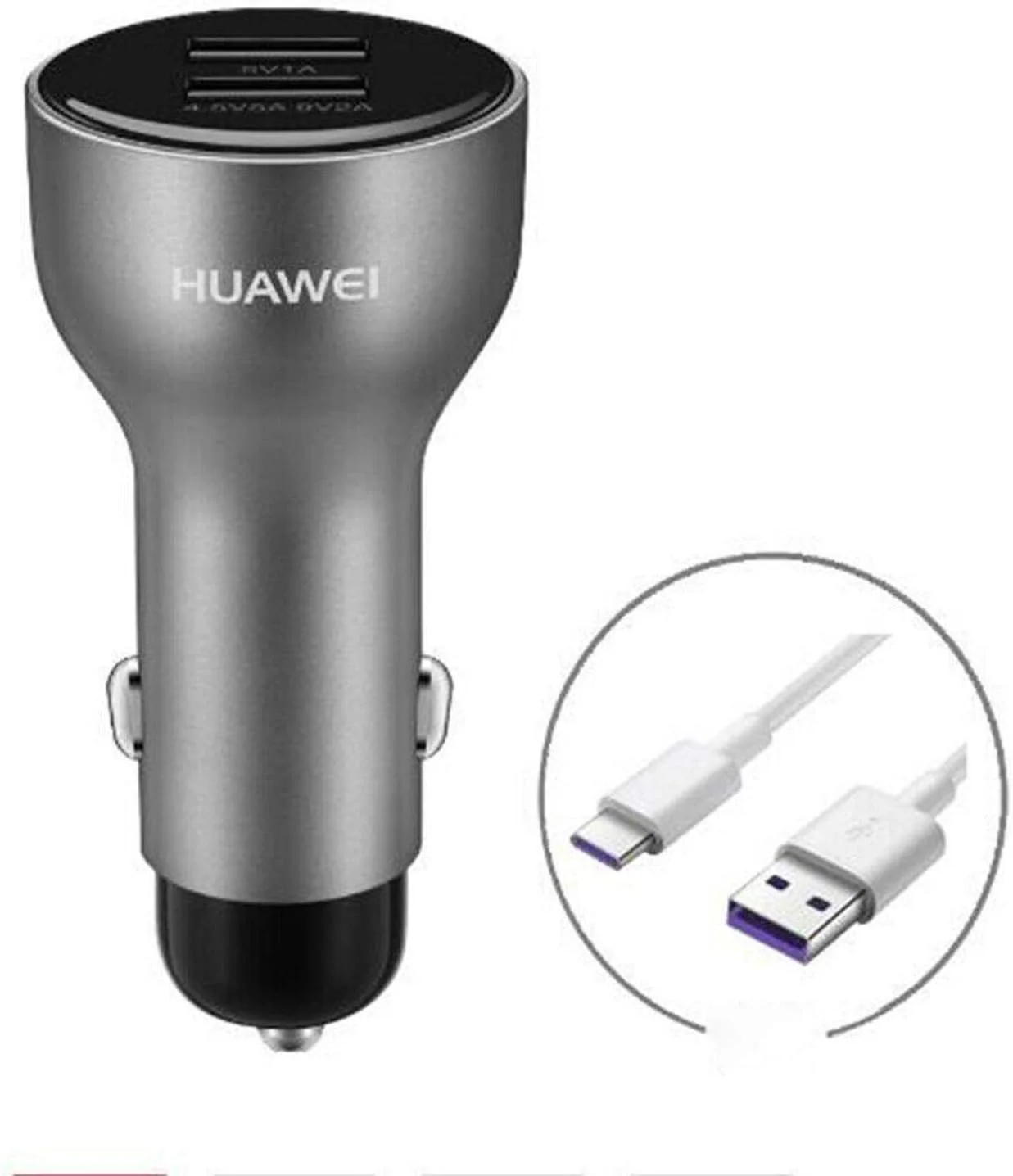 Carregador de Carro Huawei SuperCharge Duplo USB - Preto - Imagem 2