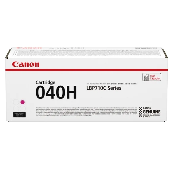 Toner Canon 040H Magenta original alta capacidade para LBP710Cx/LBP712Cx - Imagem 1