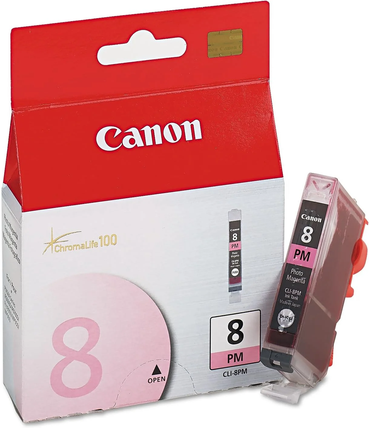 Tinteiro Canon CLI-8PM Photo Magenta Pigmento Original para PIXMA iP6600D/Pro9000 - Imagem 2
