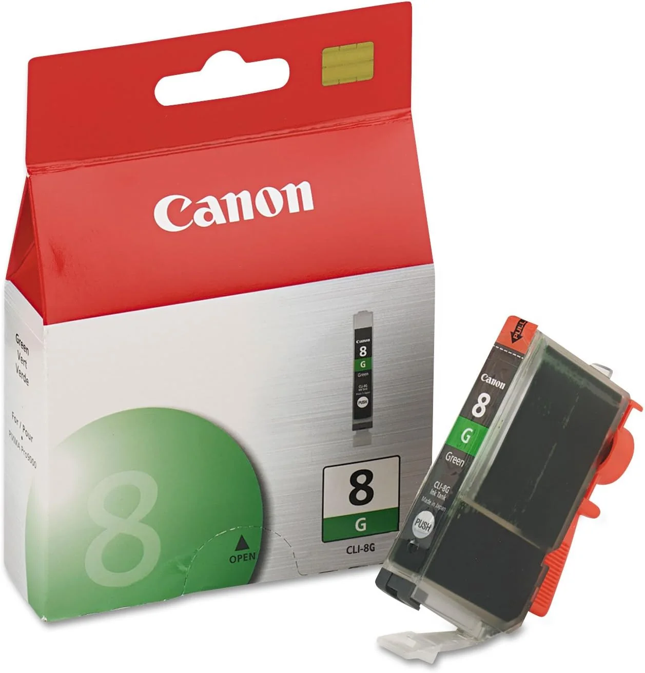 Tinteiro Canon CLI-8 Verde Original 2765 páginas para PIXMA Pro9000 Mark II - Imagem 1