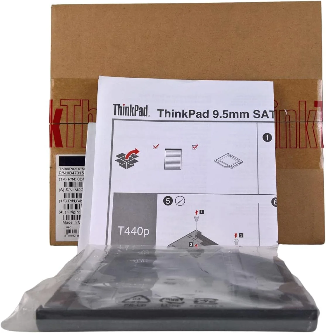 Adaptador Disco Lenovo ThinkPad 9.5mm SATA Hard Drive Bay Adapter IV 2.5" - Imagem 4