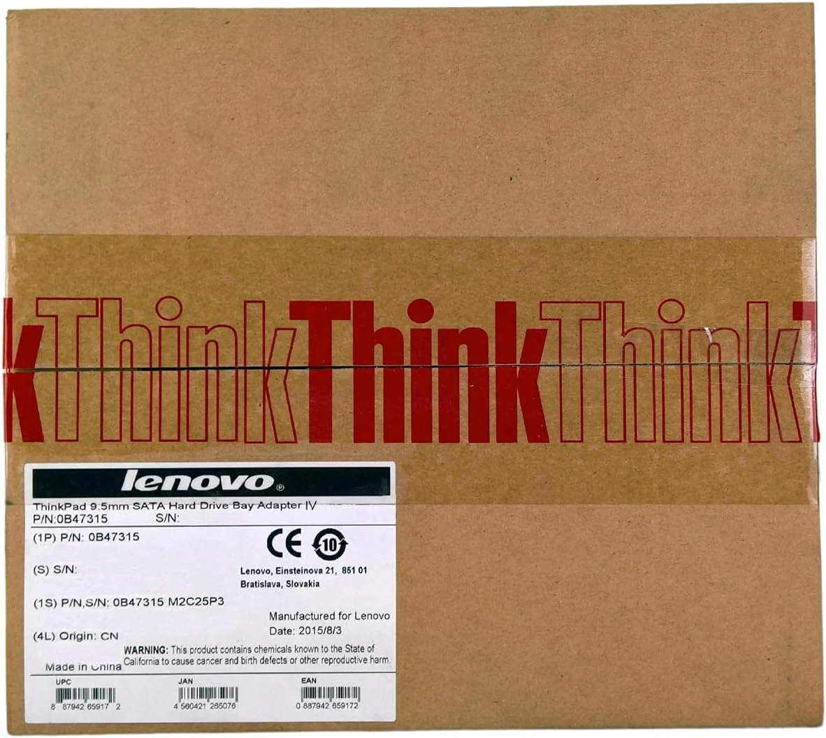 Adaptador Disco Lenovo ThinkPad 9.5mm SATA Hard Drive Bay Adapter IV 2.5" - Imagem 3