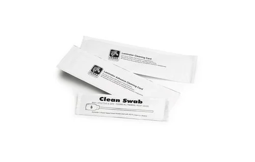 Kit de Limpeza Zebra para Impressoras de Cartões ZC100 e ZC300 (5 Cartões) - Imagem 1