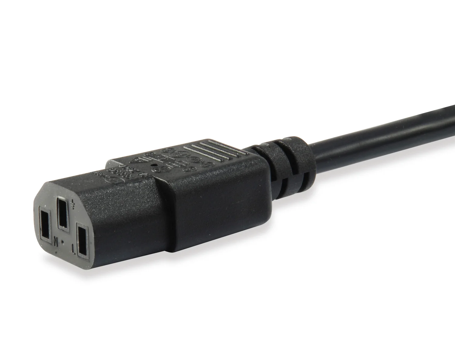Cabo de Alimentação Equip C13 para Schuko Ângulo 90° 1.8m Preto - Imagem 3
