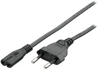 Cabo de Alimentação Equip Euro 2-Pin CEE7/16 para C7 1.8m Preto - Imagem 2