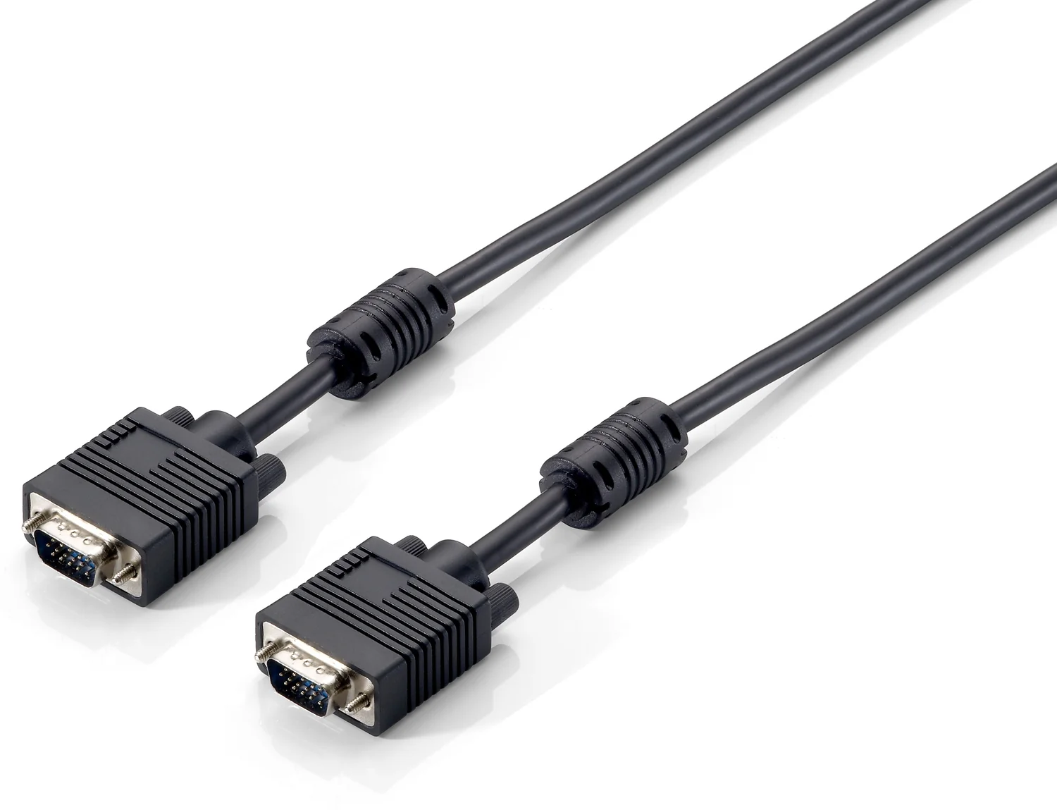 Cabo VGA Equip Macho/Macho 10 m com ferrite Preto