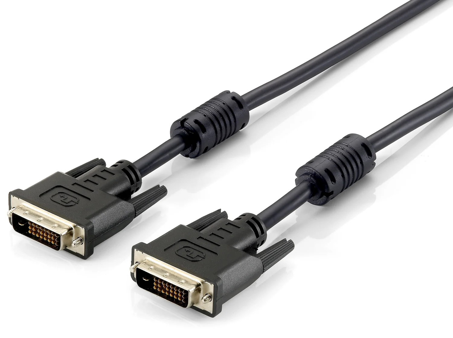 Cabo DVI-D Dual Link Equip 3,0 m Macho/Macho Preto Alta Qualidade 2560x1600 - Imagem 1