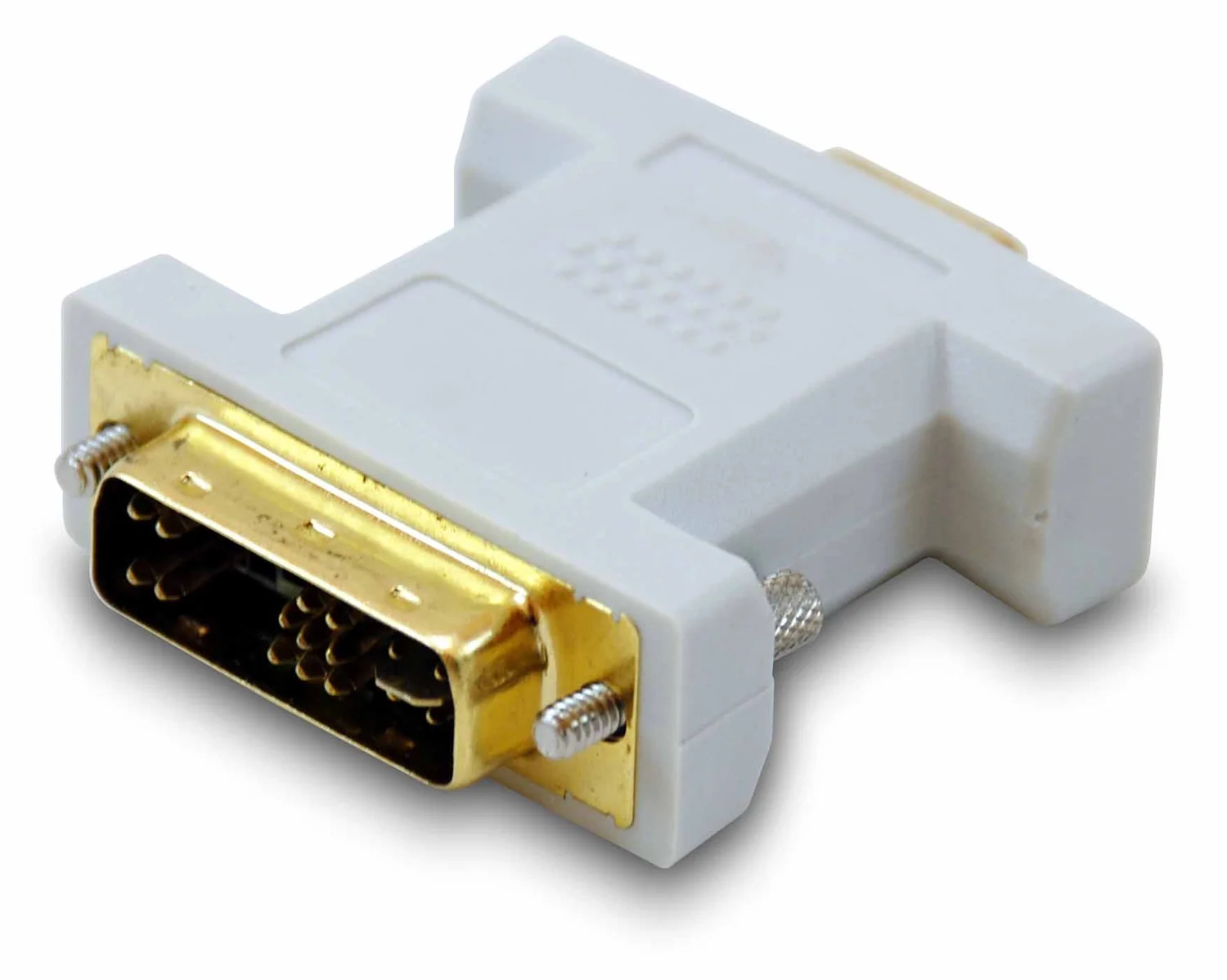 Adaptador DVI-A macho para VGA HD15 fêmea Equip bege para monitores analógicos - Imagem 1