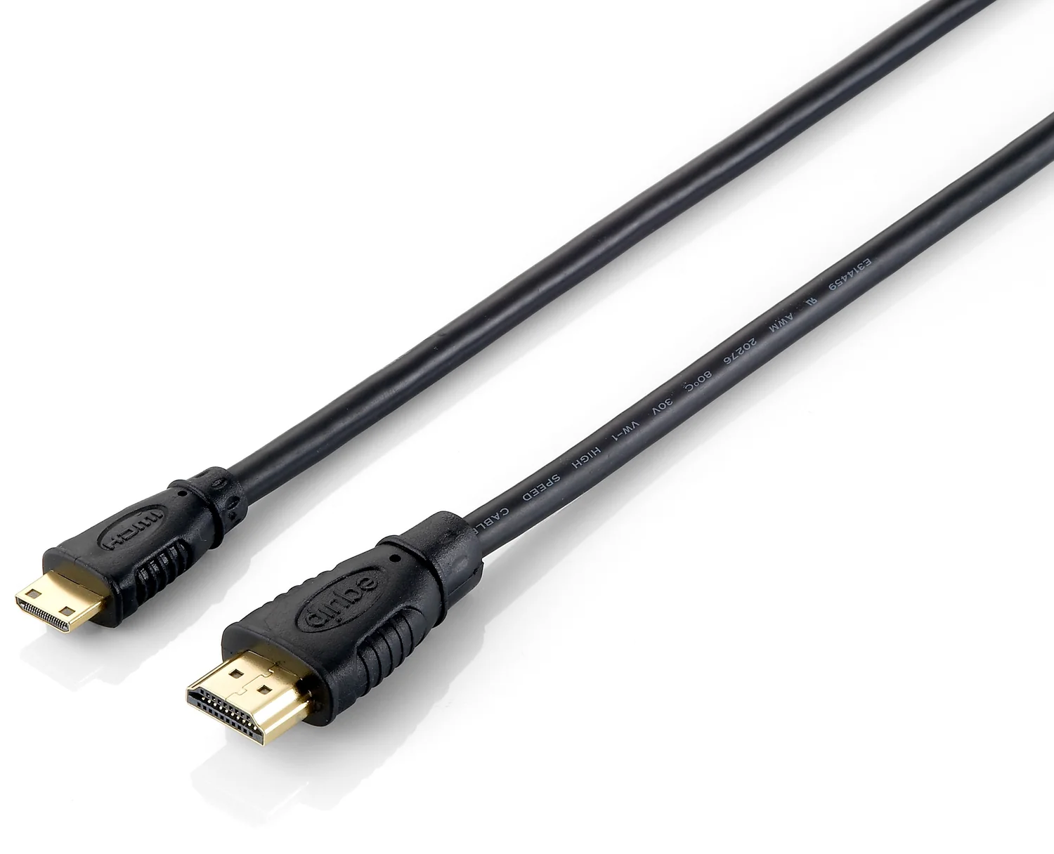 Cabo HDMI para Mini HDMI Equip 2,0 m High Speed 4K/30Hz Macho/Macho Preto - Imagem 1