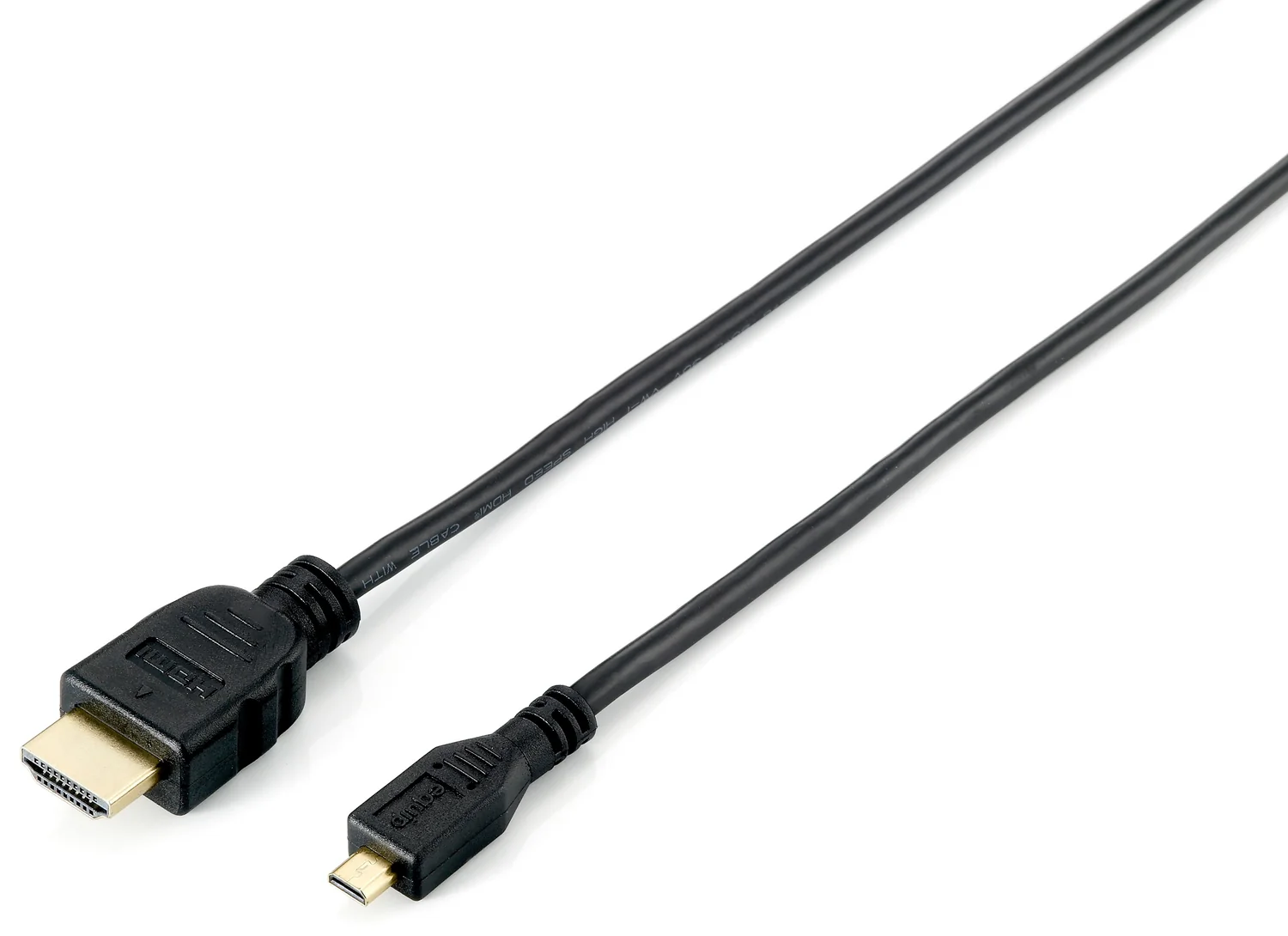 Cabo HDMI para Micro HDMI Equip 1,0 m High Speed 4K/30Hz Macho/Macho Preto - Imagem 1