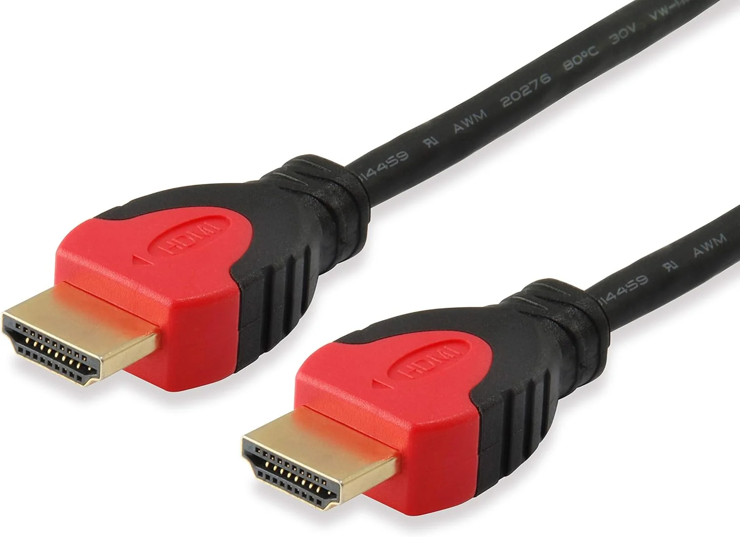 Cabo HDMI 2.0 Equip 3m 4K/60Hz Duas Cores com Ethernet Preto/Vermelho - Imagem 2