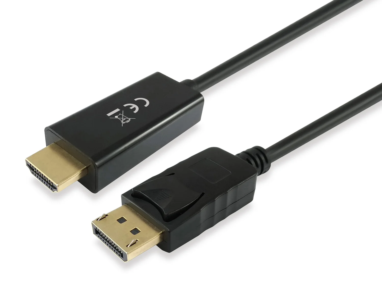 Cabo adaptador DisplayPort para HDMI Equip, 5 m, contatos dourados, preto - Imagem 1