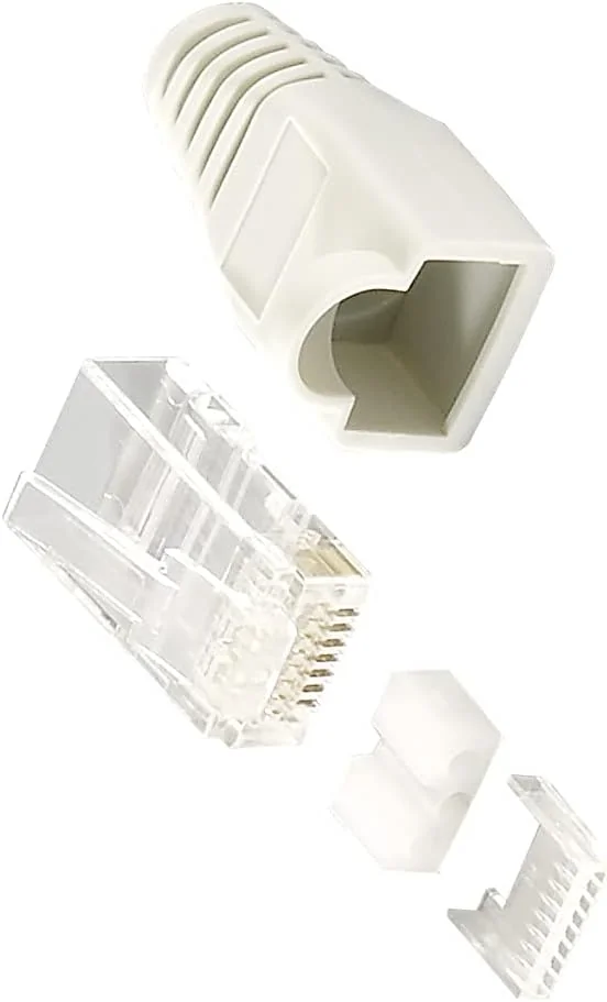 Conector RJ45 UTP Cat6 com guia de inserção e bota Pack 100 unidades Equip 121175 - Imagem 2