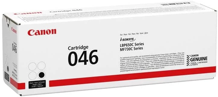 Toner Canon 046 BK Original Preto para Série LBP650 — Rendimento Padrão (2200 páginas)