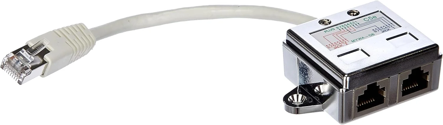 Multiplicador de rede RJ45 Equip 127603 Cat5e 2 portas 0,15m metálico/branco - Imagem 3