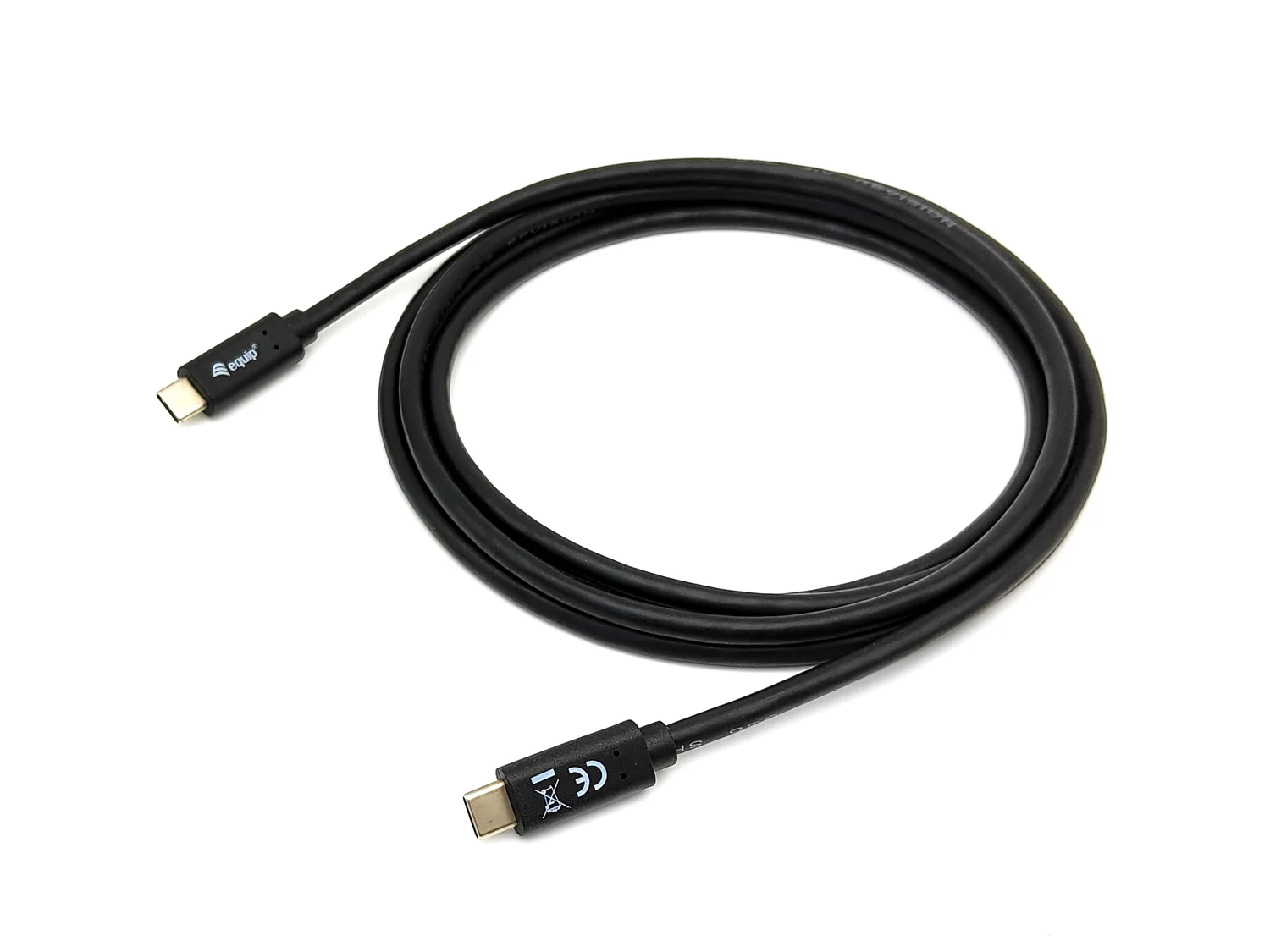Cabo USB-C Equip 128346 USB 3.2 Gen 1 1m PD 60W 5Gbps preto - Imagem 1