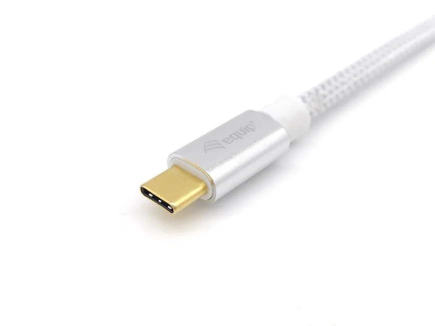 Cabo USB 3.2 Gen 2 USB-C para USB-C Equip 1,0 m PD 100 W 10 Gbps 4K/60Hz, branco - Imagem 6