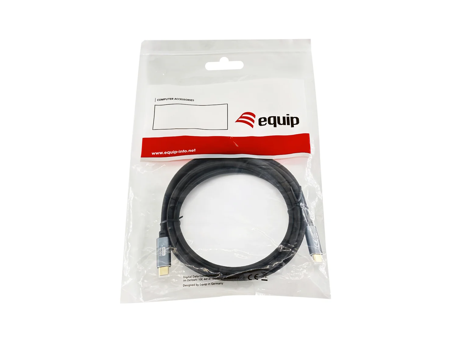 Cabo USB-C para USB-C Equip 128357 USB 3.2 Gen 2 10Gbps PD 100W 4K/60Hz - 2 metros Preto - Imagem 5