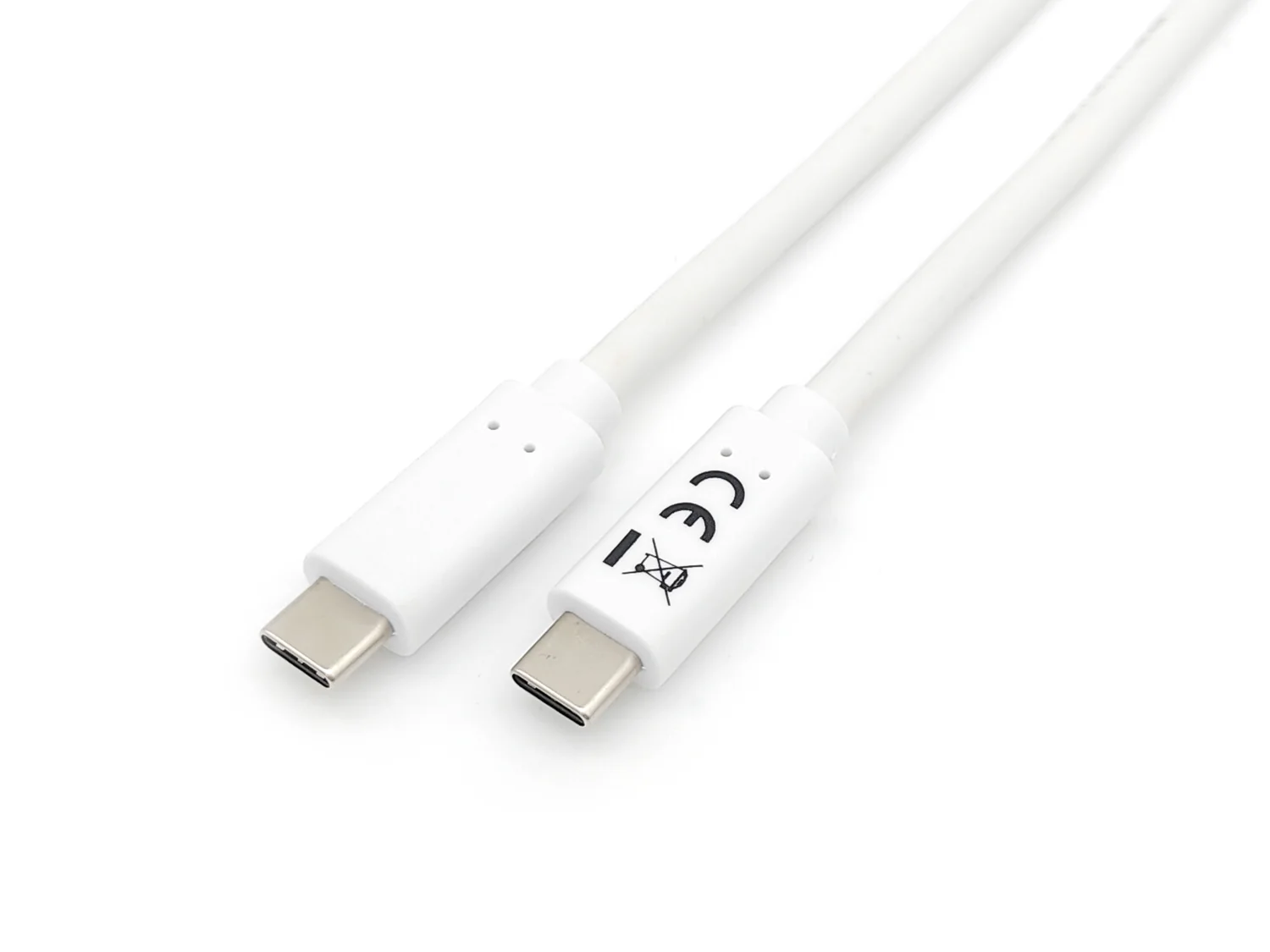 Cabo USB-C Equip USB 3.2 Gen 1 macho/macho 1m PD 60W 5Gbps branco - Imagem 1