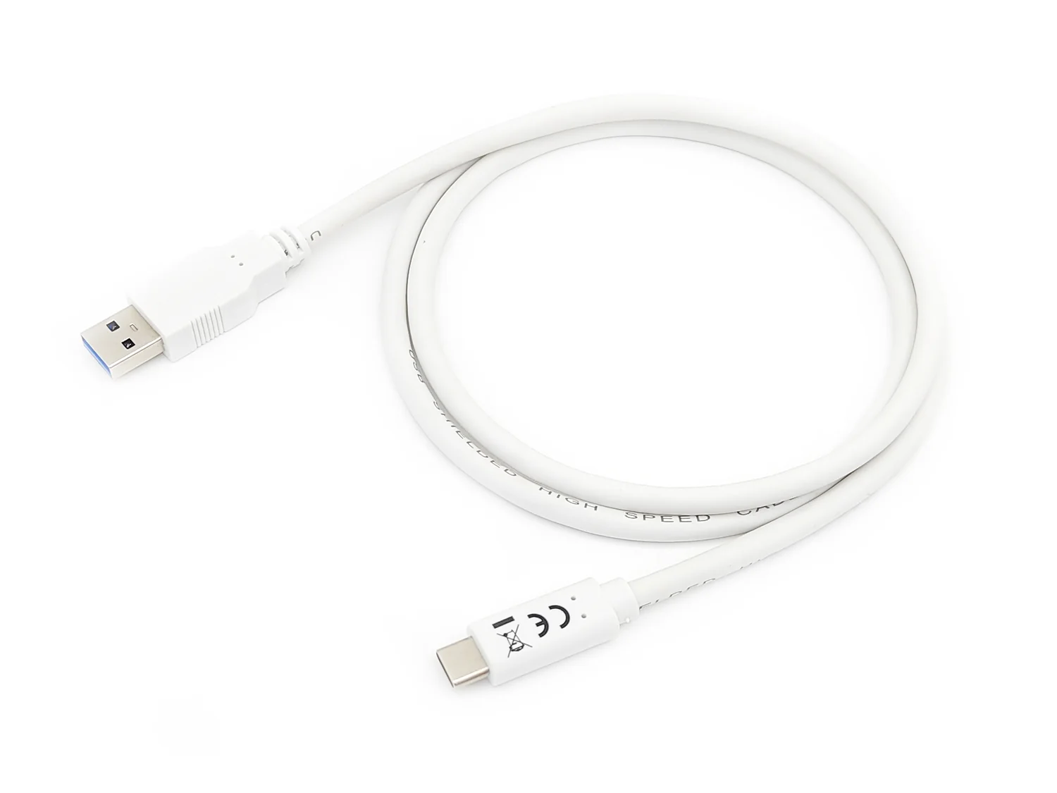 Cabo USB 3.2 Gen 1 USB-C para USB-A Equip 1,0 m 5 Gbps 3 A Macho/Macho, branco - Imagem 2