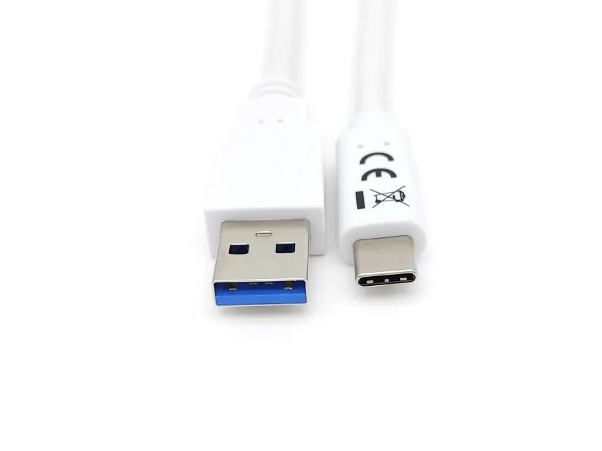 Cabo USB 3.2 Gen 1 USB-C para USB-A Equip 1,0 m 5 Gbps 3 A Macho/Macho, branco - Imagem 4