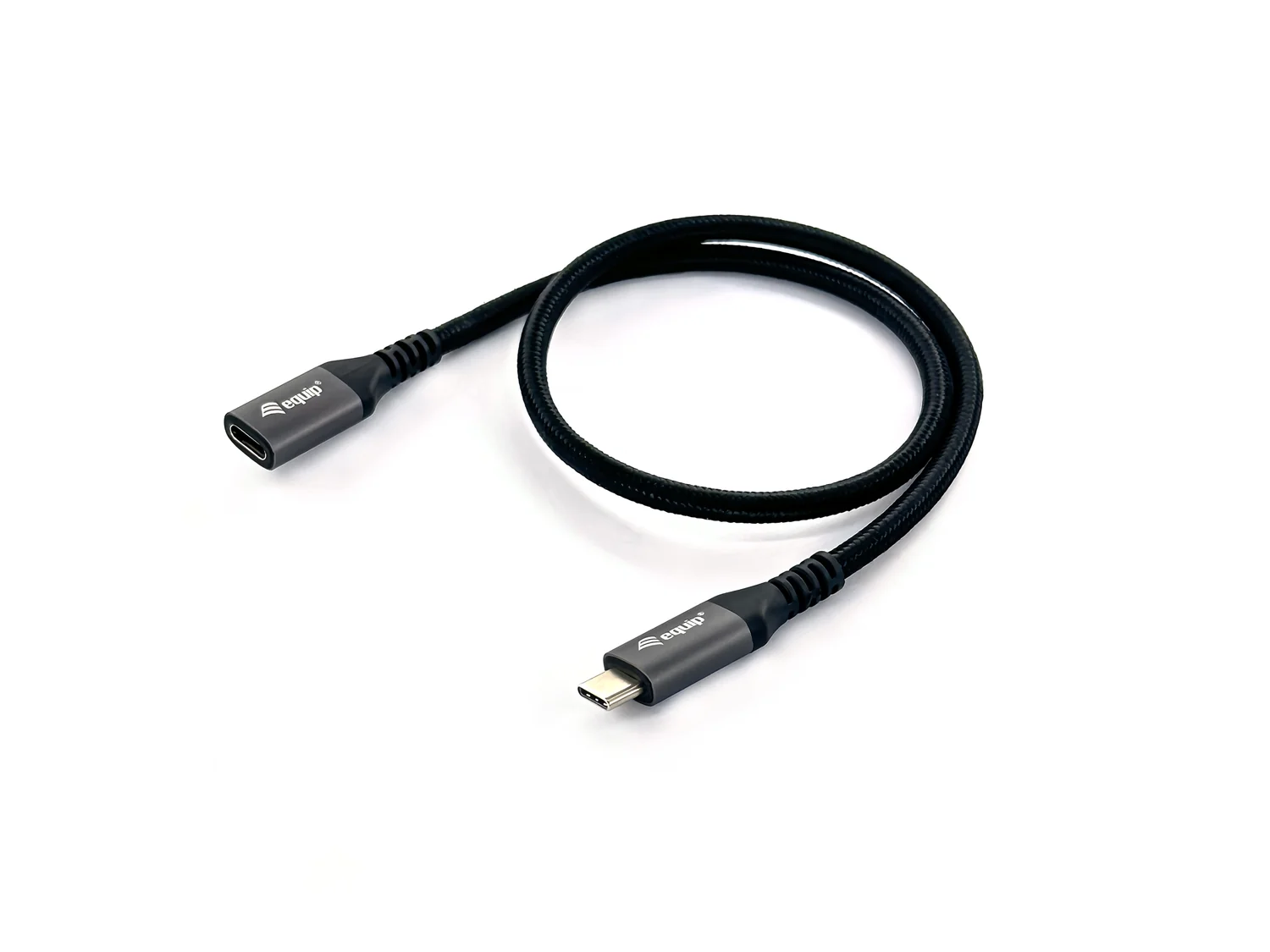 Cabo de extensão USB-C 3.2 Gen 2 Equip 128370 0,5m 4K 10Gbps preto - Imagem 1