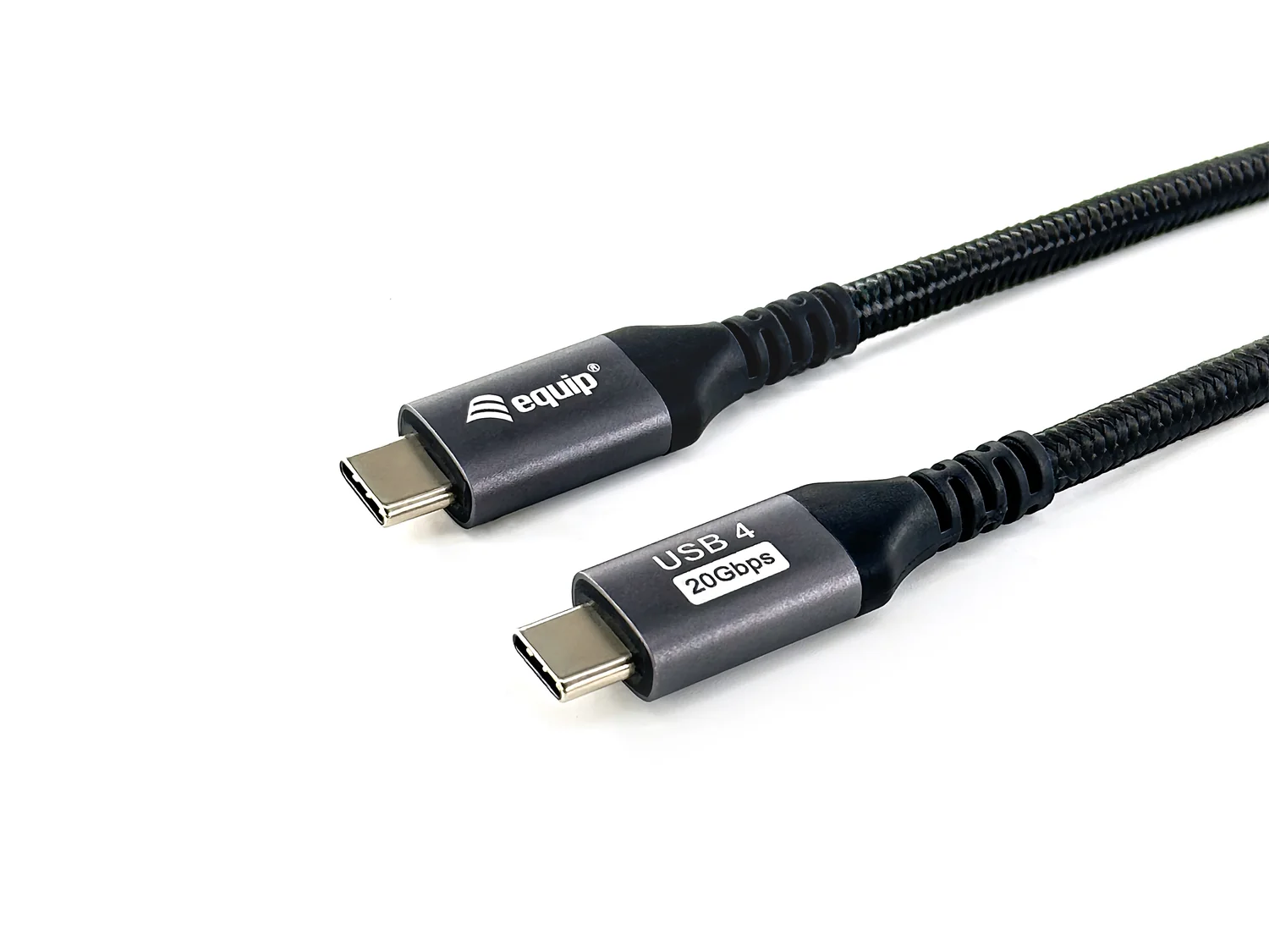 Cabo USB-C para USB-C Equip 128382 USB4 Gen 2x2 20Gbps PD 100W 4K/60Hz HDR - 2 metros Preto - Imagem 2