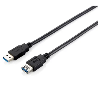 Cabo extensão USB Equip USB 3.0 A macho para A fêmea 2m 5Gbps preto