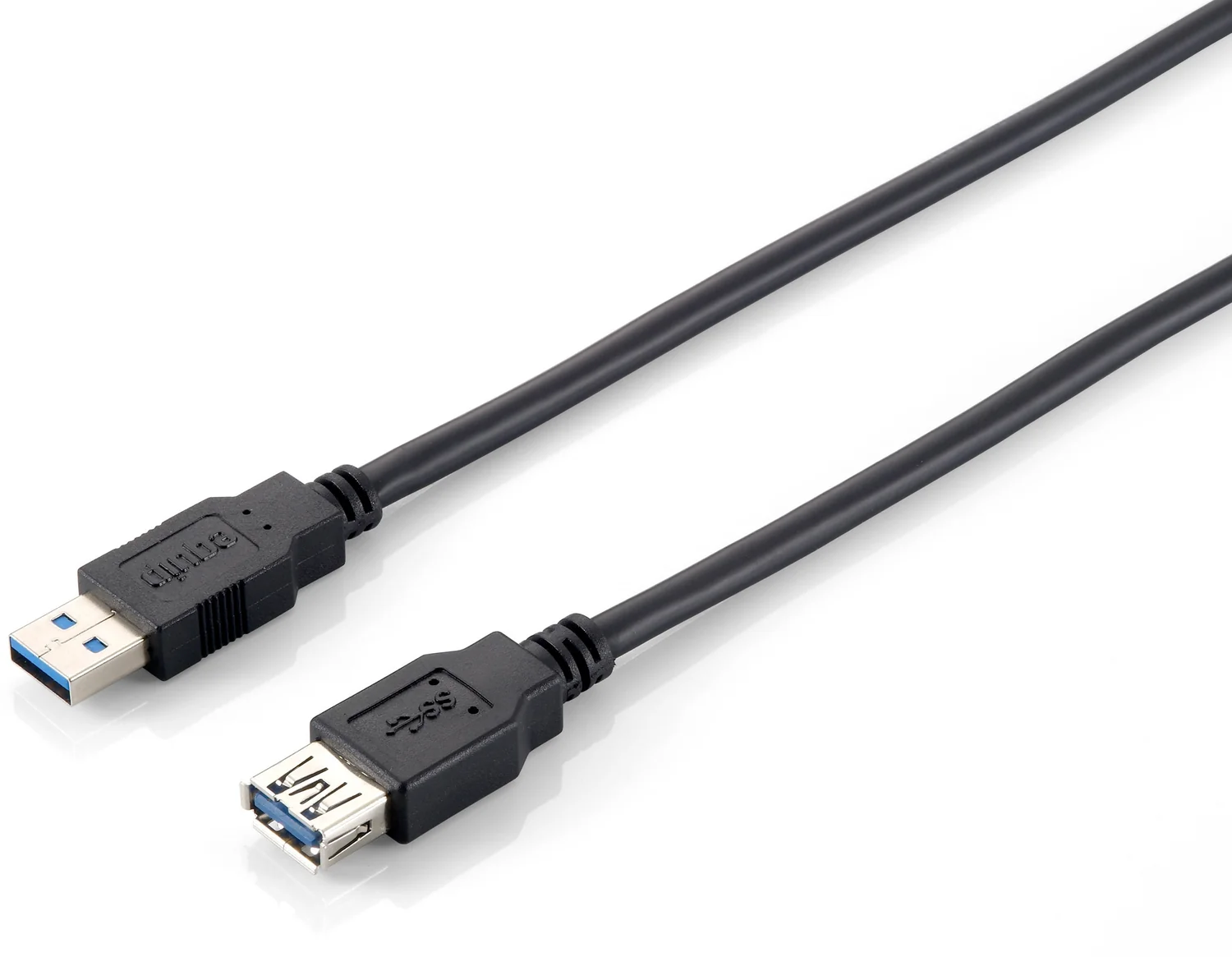 Cabo extensor USB 3.0 Equip A macho para A fêmea 3 m preto