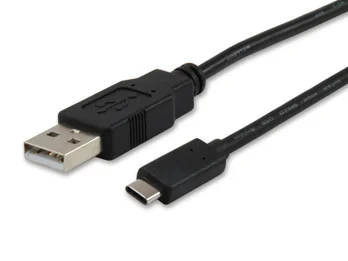 Cabo USB Equip 12888107 USB 2.0 C para A macho 1 m 480 Mbps 3 A preto