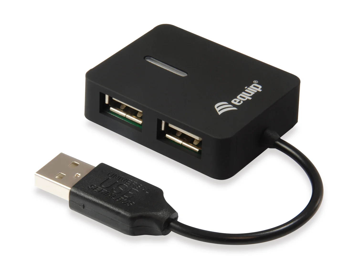 Hub USB Equip 128952 4 portas USB 2.0 viagem ultra compacto preto 480 Mbit/s - Imagem 6