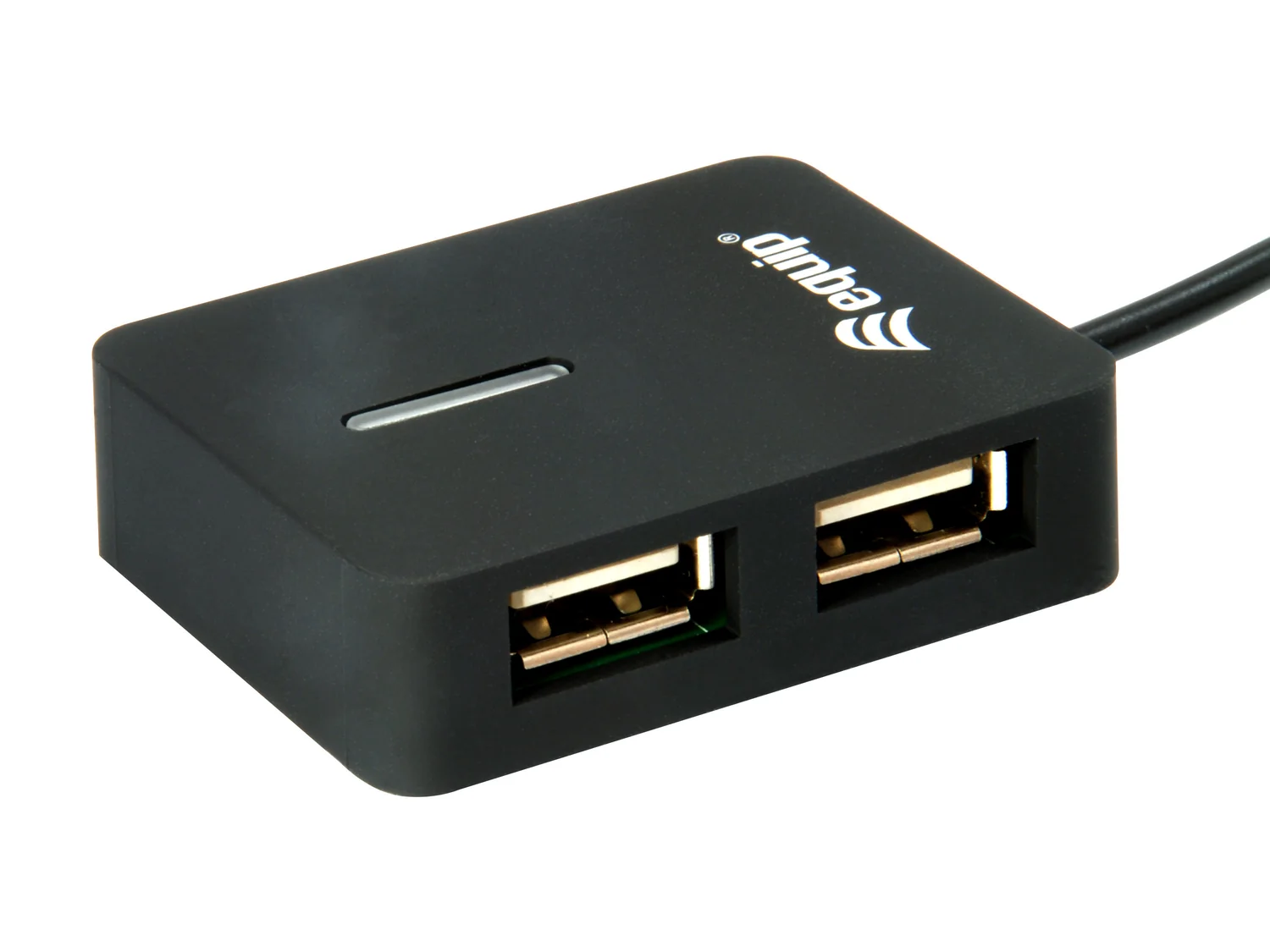 Hub USB Equip 128952 4 portas USB 2.0 viagem ultra compacto preto 480 Mbit/s - Imagem 4
