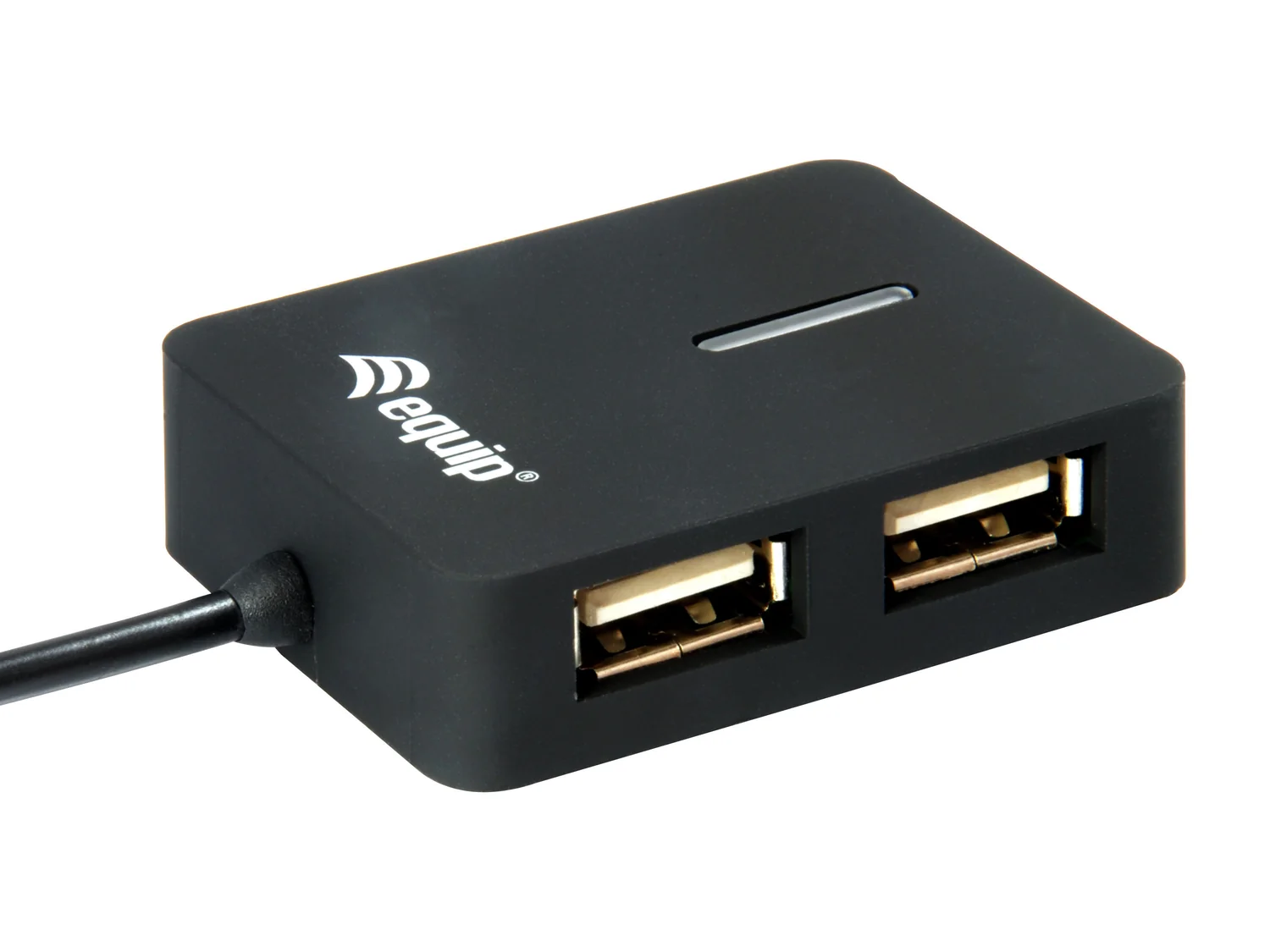 Hub USB Equip 128952 4 portas USB 2.0 viagem ultra compacto preto 480 Mbit/s - Imagem 3