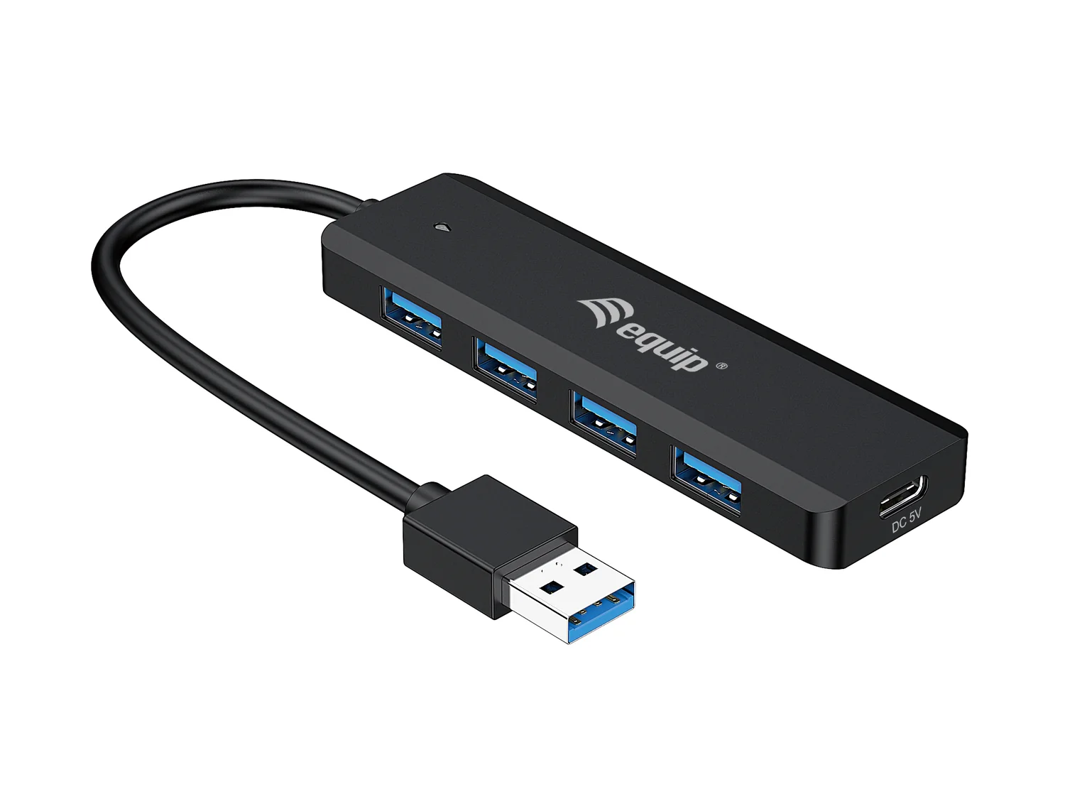 Hub USB 3.0 Equip 4 Portas com Adaptador USB-C Incluído - Imagem 1