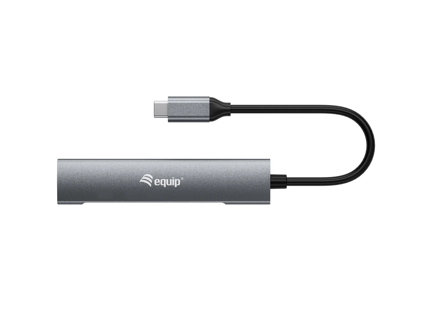 Hub USB-C 4 Portas USB 3.2 Gen 1 em Alumínio Equip 128963 Preto/Prateado - Imagem 2