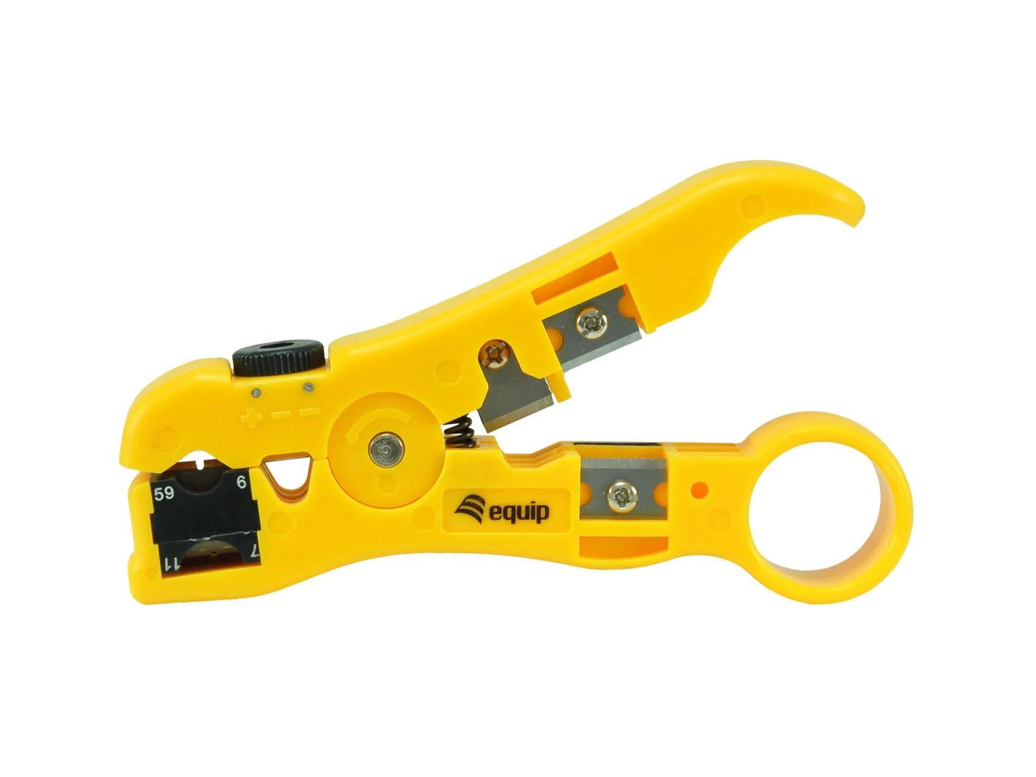 Ferramenta de decapagem universal Equip para cabos amarela