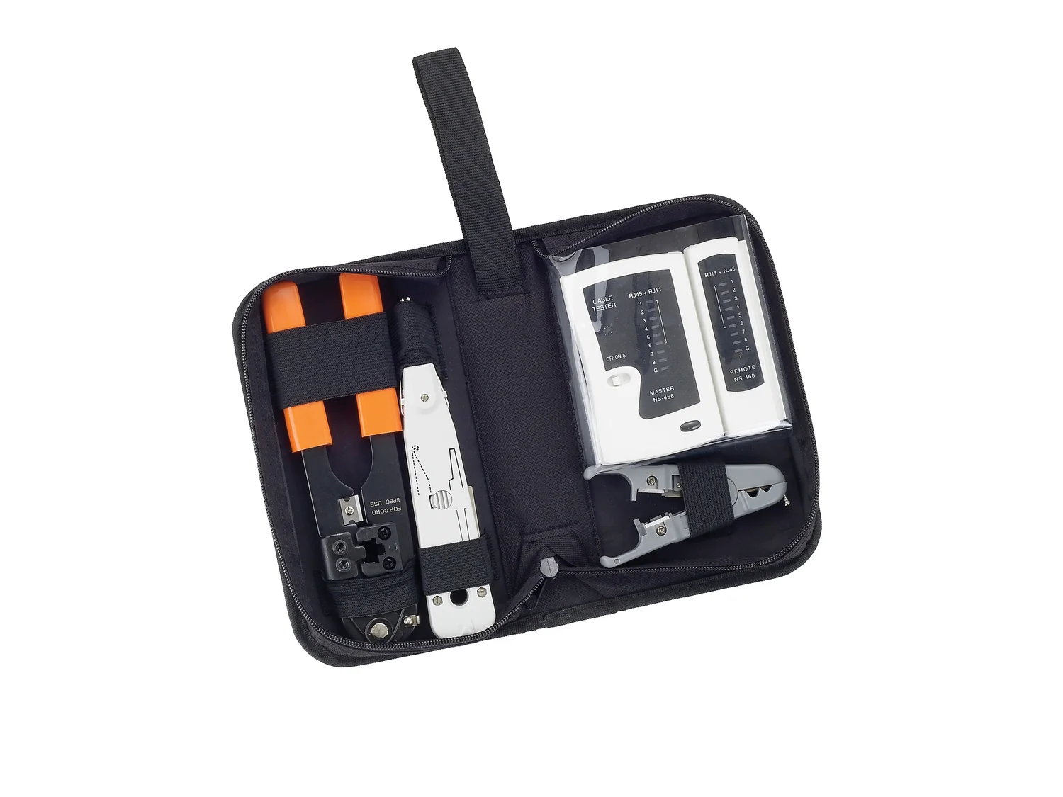 Kit de Ferramentas de Rede com Testador de Cabos Equip Multicor