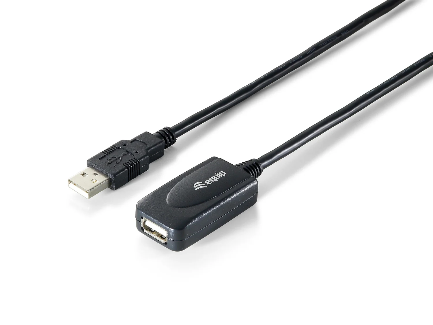 Cabo extensor USB 2.0 ativo Equip 5 m macho/fêmea preto - Imagem 1