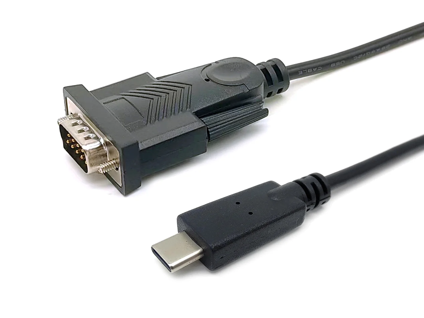 Cabo Adaptador USB-C para Série DB9 Equip 1.5m Macho/Macho Preto - Imagem 1