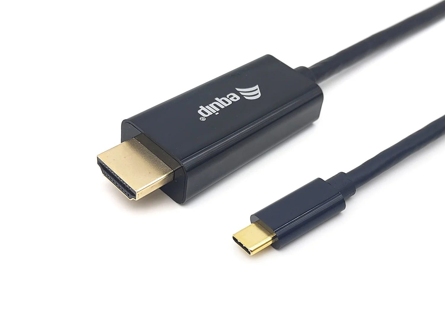 Cabo USB-C para HDMI Equip 1m 4K/30Hz Macho/Macho Revestimento ABS Preto - Imagem 1