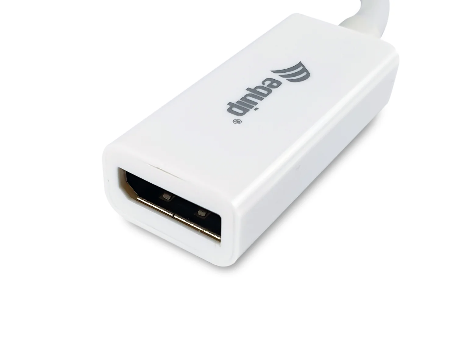 Adaptador Mini DisplayPort para DisplayPort Macho/Fêmea 4K 60 Hz Branco — Equip 133440 - Imagem 3