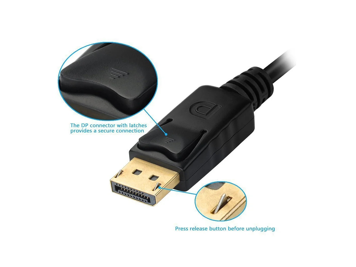 Adaptador DisplayPort para VGA / HDMI / DVI 3 em 1 Equip Preto - Imagem 2