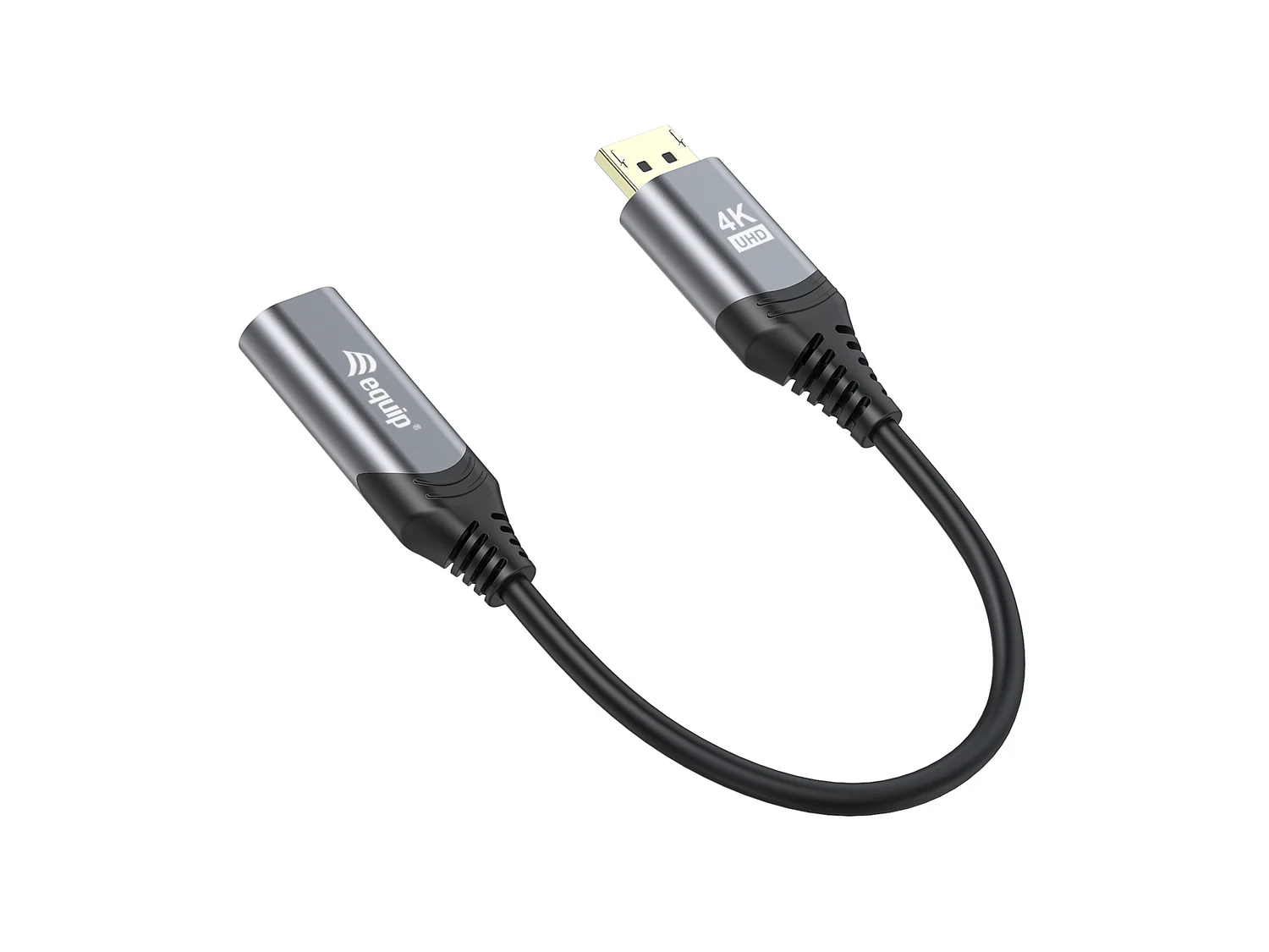 Adaptador DisplayPort 1.2 para HDMI 4K 60Hz Macho/Fêmea Preto Equip - Imagem 2