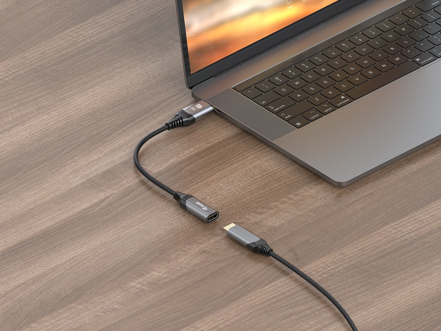 Adaptador DisplayPort 1.4 para HDMI 8K 60 Hz com HDR e Contactos Dourados — Equip 133446 - Imagem 4