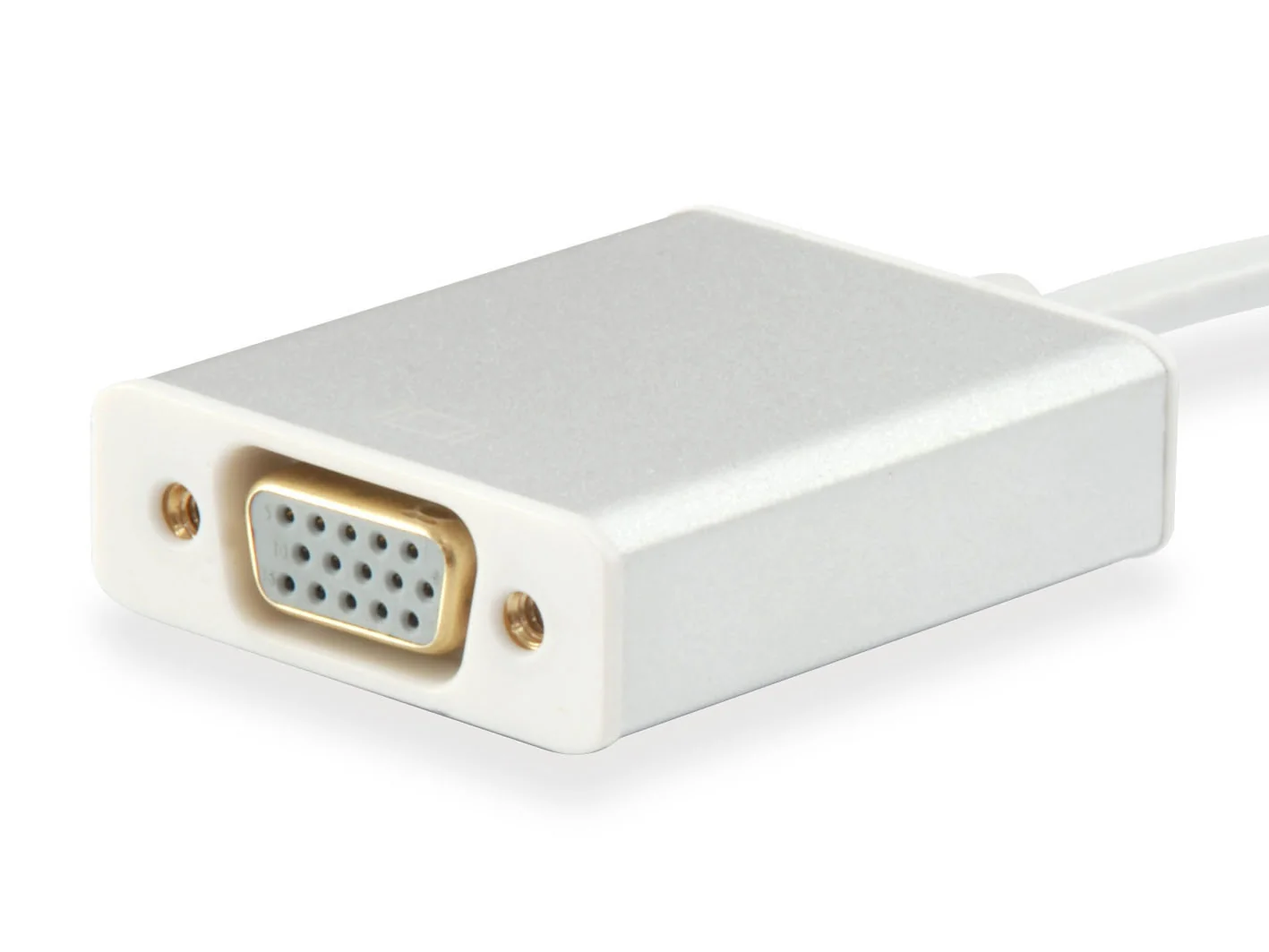 Adaptador USB-C para VGA HD15 Macho/Fêmea Branco Equip - Imagem 2